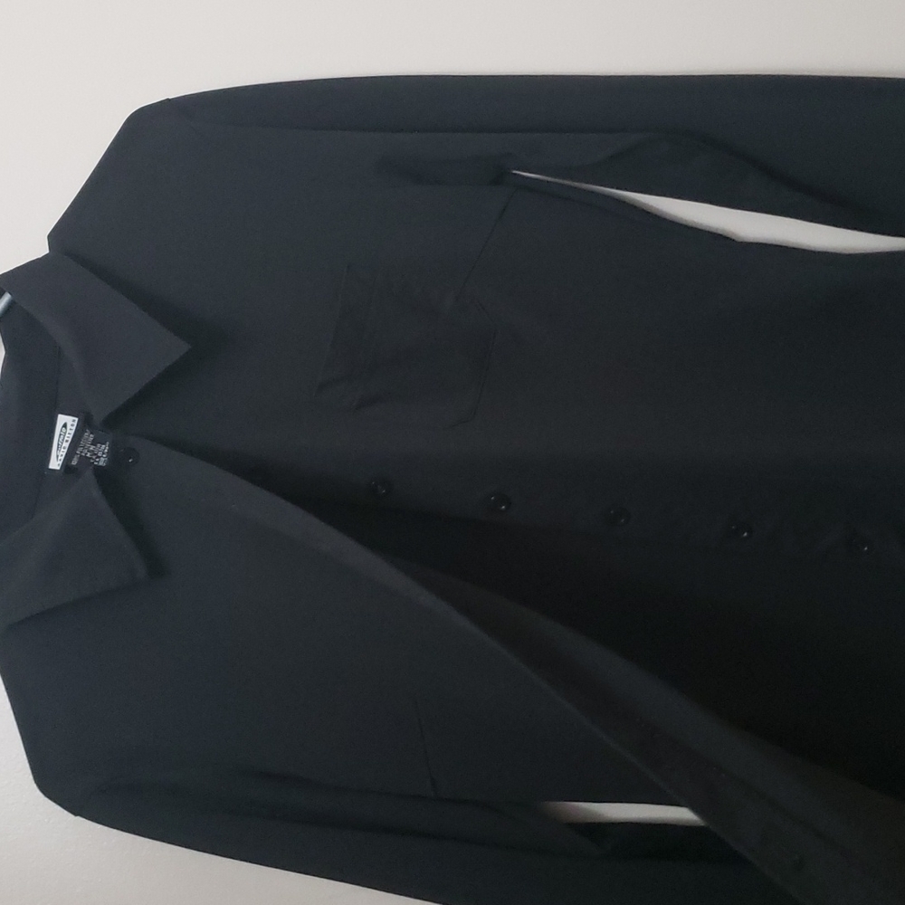 Buffalo David bitton collared black Fitted button front tee